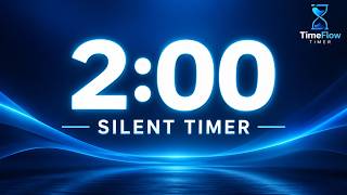 2 Minute Silent Countdown Timer ⏱️ | No Music, No Ticking | 00:02:00 to 00:00:00 #youtube