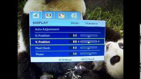 [BenQ FAQ] LCD monitor_How to adjust the vertical position for LCD GL951A