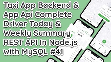 Node.js Express API: Driver Today & Weekly Summary making api for Taxi App #41