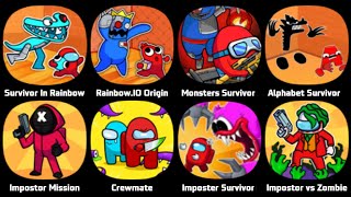Survivor In Rainbow Monster, Rainbow.io Origin Story, Choo Choo Survival, Alphabet Survivor screenshot 4