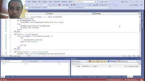 cara menjalankan sistem variabel untuk server  untuk mengirim pesan dengan menggunakan visual studio