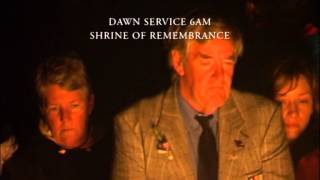 ANZAC Day: Shrine of Remembrance, Melbourne, 25 April