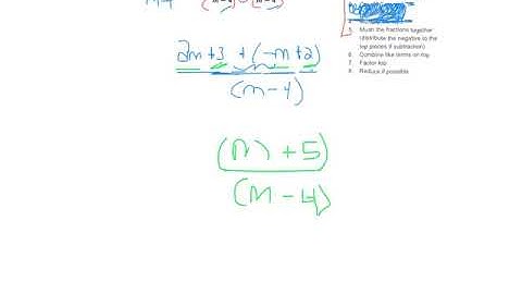 Add or subtract algebraic rational expressions with common denominator