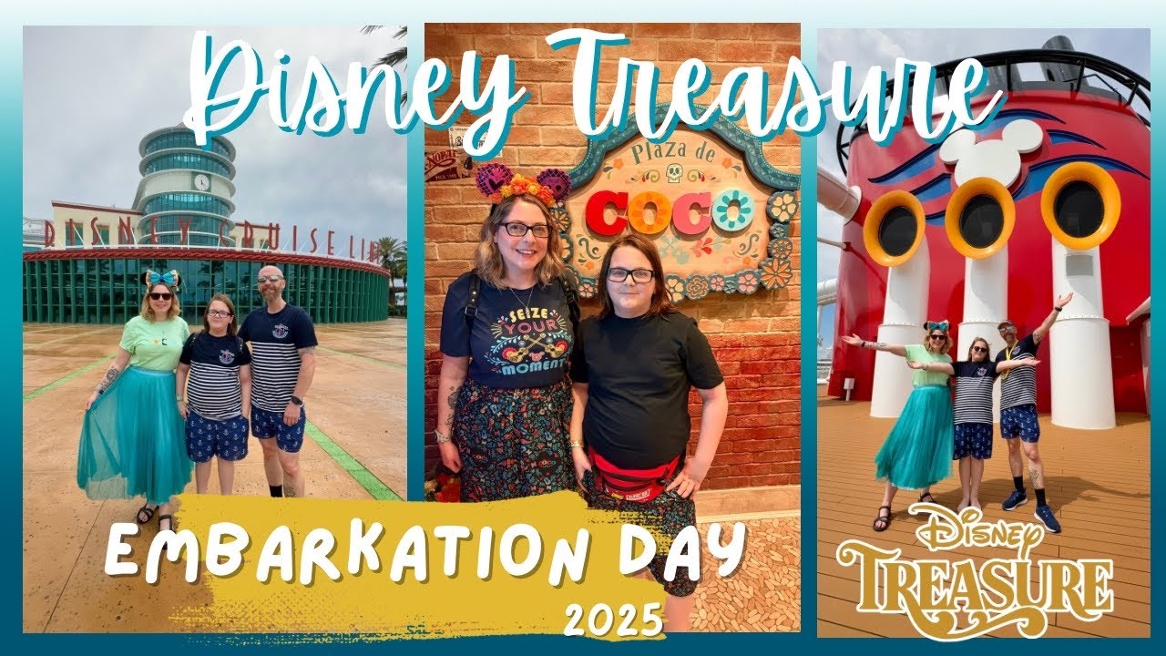 EMBARKING THE DISNEY TREASURE 🚢 | 7 night Western Caribbean | Disney Cruise Line Vlog | June 2025