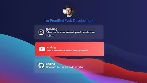 LinkTree Clone HTML CSS