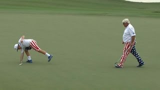 John Daly Jr's impressive birdie on the par-3 8th at PNC Father/Son