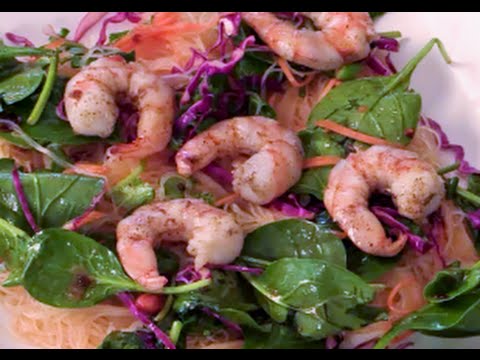 Asian Grilled Shrimp Salad-Vermicelli