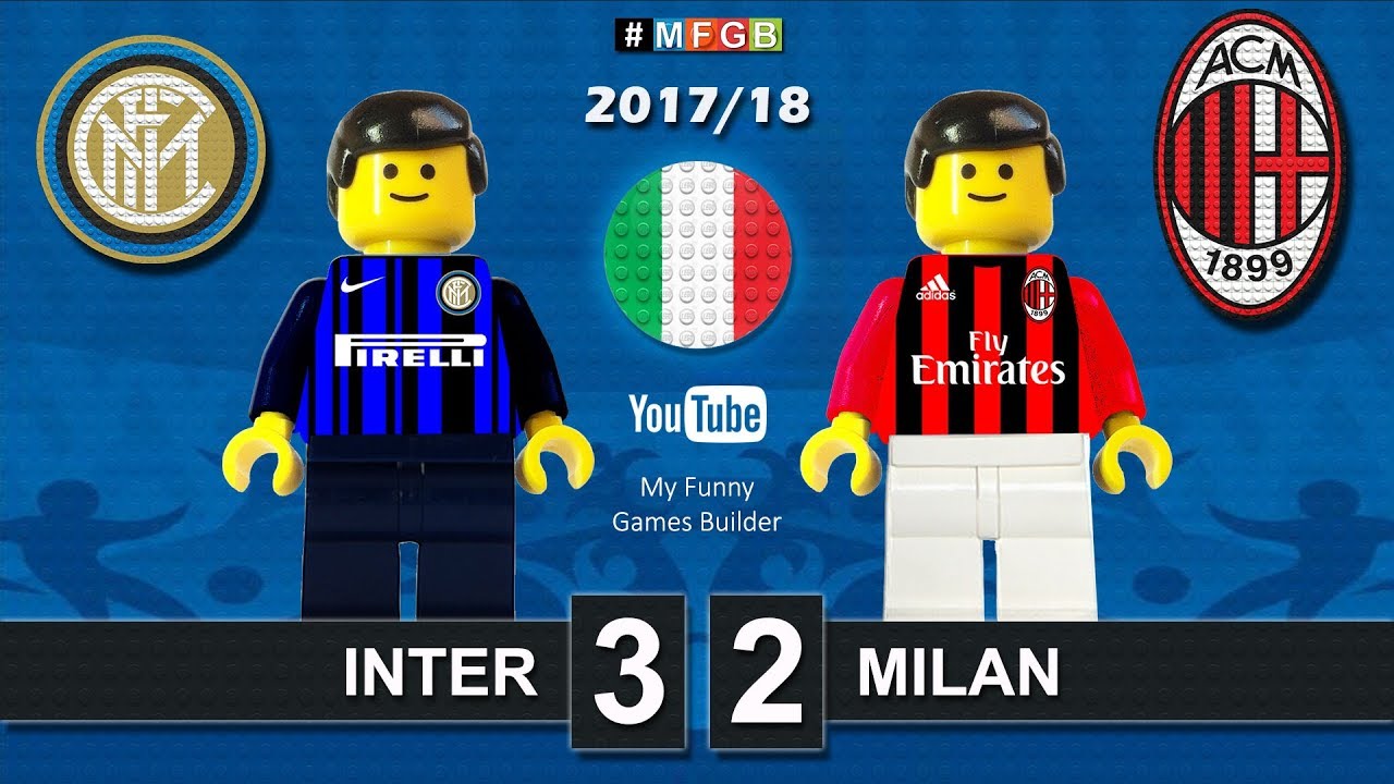 Inter Milan 3-2 • Derby Milano Serie A (15/10/2017) goal highlights sintesi  Lego Calcio 2017/18 