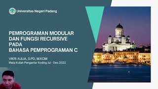 Pemprogaman Modular Fungsi dan Rekursif Pada Bahasa Pemprogramman C - Part 3 Recursive