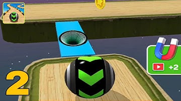 Sky Rolling🏀 Ball 3D Gameplay Speedrun Level 63 (Android, ios Gameplay )