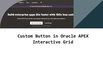 Custom Button in Oracle APEX Interactive Grid