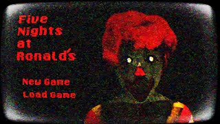 CREEPY RONALD ATTACKS! | Five Nights at Ronalds