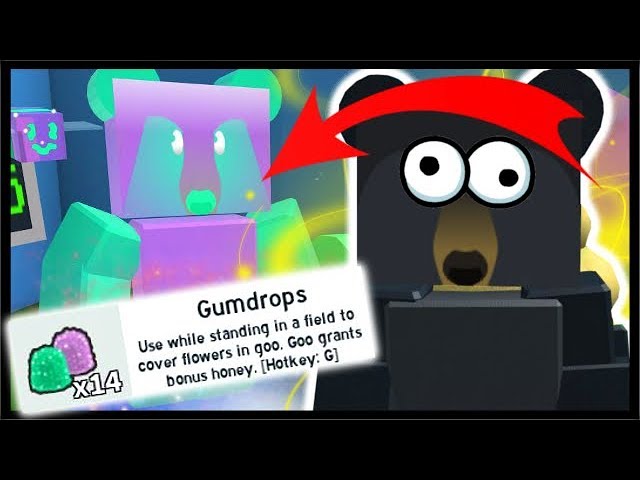 New Free Gummy Bee Event Gummy Bear Gumdrops Roblox Bee Swarm Simulator Youtube - roblox bee swarm simulator gummy bee