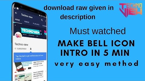 How to make 3d Subscribe & Bell icon in 5 min ||  make bell icon intro || hindi