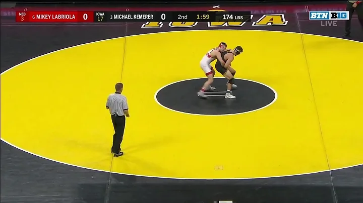 174 LBS: #3 Michael Kemerer (Iowa) vs. #6 Mikey La...