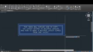 COPY LAYOUT SETTING TO MULTIPLE LAYOUTS