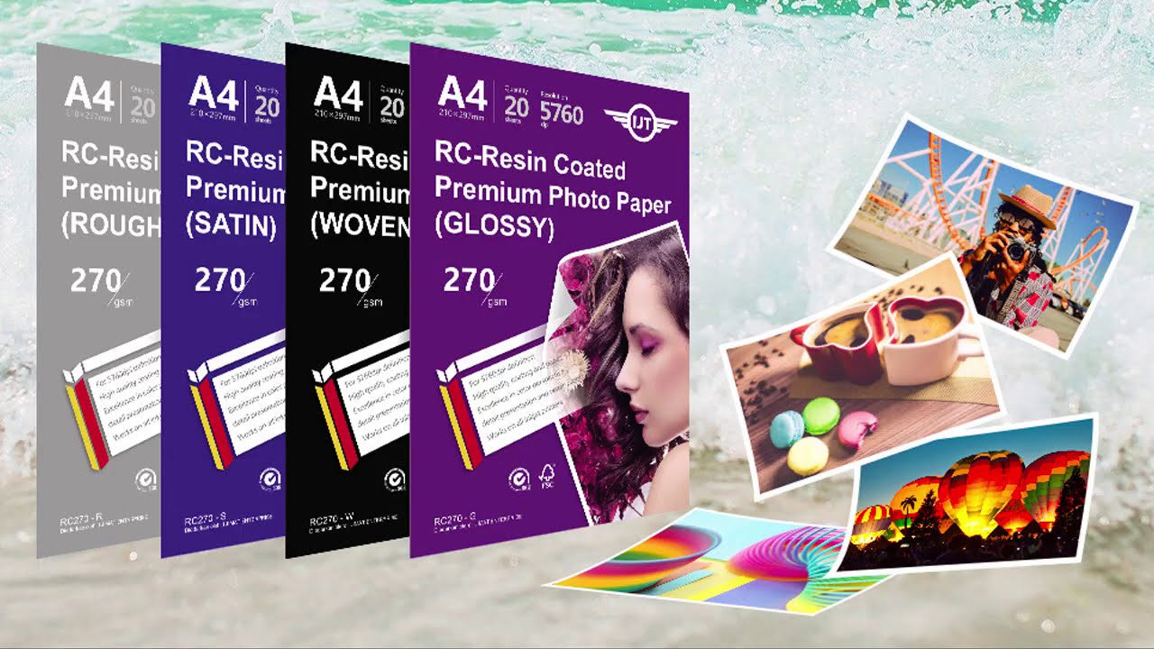 IJT RC Resin Coated Inkjet Photo Paper Surface Glossy, Satin, Rough