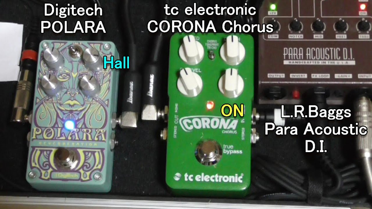 Digitech POLARA Reverb tc electronic CORONA Chorus　エフェクター リバーブとコーラス