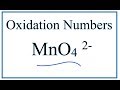 Oxidation Numbers and Manganate Ion