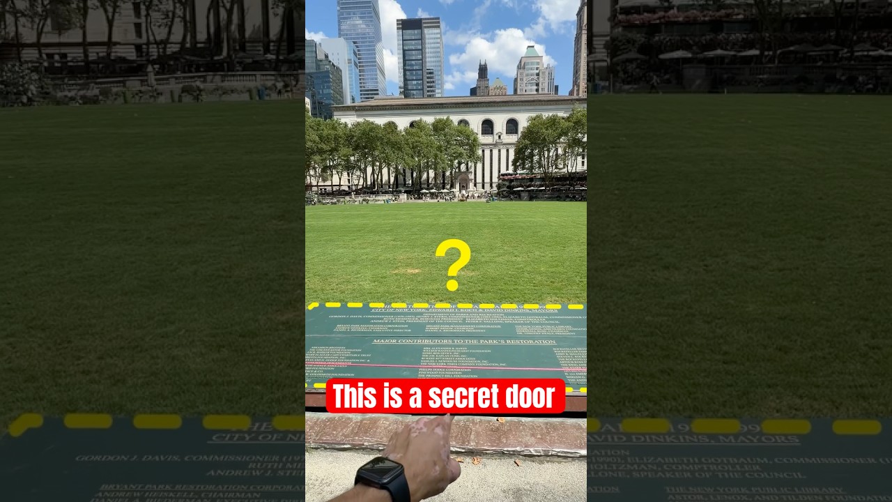The Bryant Park Plaque That Hides a Door to the Library Underground