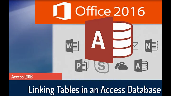 Microsoft Access 2016 Tutorial: Linking the Tables and Defining the Relationships