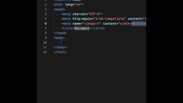 VS Code #Shorts: Quickly scaffold html