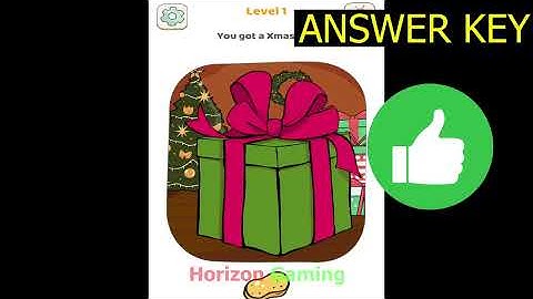 Tricky Brain Story Dop Puzzle LEVEL 1 You got a Xmas gift - New Update Gameplay Walkthrough Android