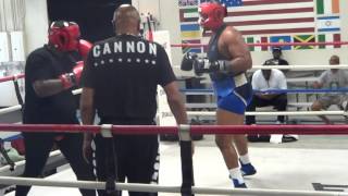 Trevor Bryan vs Shalon Jackson sparring at The Heavyweight Factory