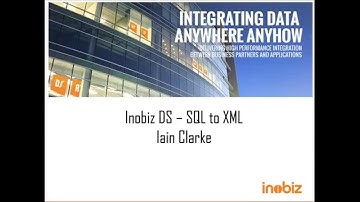 Inobiz DS - Mapping SQL to XML
