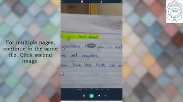 How to scan and upload assignment on Google classroom?