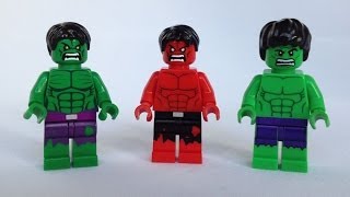 LEGO Hulk Minifigure Comparison Video Review