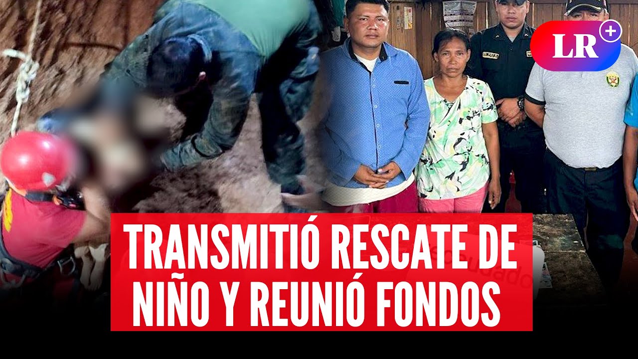 Joven transmitió en vivo rescate de niño en Ucayali y entregó ayuda económica a su familia | #LR
