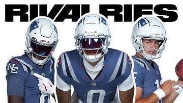 The Patriots NIKE x NFL RIVALRIES Uniforms are...