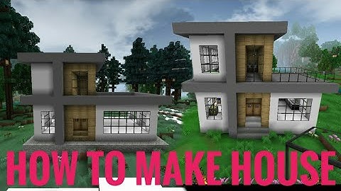 how to make morden 🏡 house  in mini block craft & mine craft