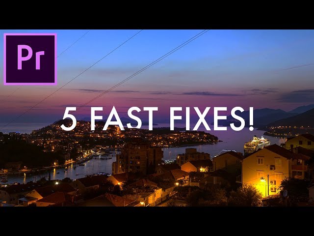 5 Fast Fixes to Common Frustrating Problems in Adobe Premiere Pro! (Video Editing How to) (CC 2018)