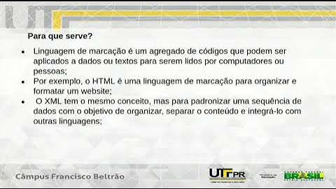Introdução a Linguagem XML
