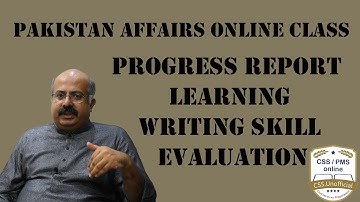 Pakistan Affairs Online Class | Progress Report | Learning | Writing Skill evaluation| Muhammad Ijaz