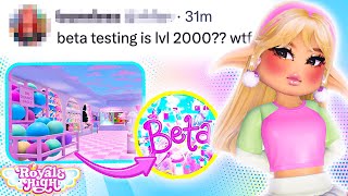 BARBIE MAY INCREASE BETA TESTING LEVEL TO 1000  |  Royale High Roblox