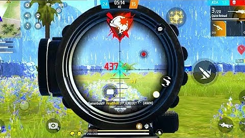 Awm One Shot Tutorial Without Scope || Free Fire #1 gamerbold