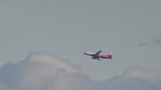 Rossiya Sukhoi Superjet 100-95 taking off from Bratislava Airport