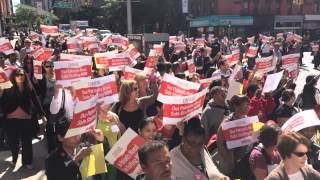 NY Nurses rally for Safe Staffing! Safe Staffing Saves Lives!