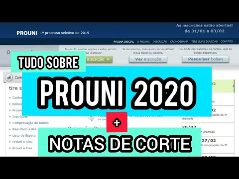 TUDO O QUE VOCÊ PRECISA SABER SOBRE O PROUNI (2020)