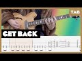 Get Back The Beatles Cover | Guitar Tab | Lesson | Tutorial | Amplitube