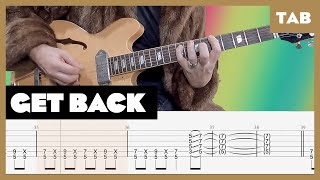 The Beatles - Get Back - Guitar Tab | Lesson | Cover | Tutorial Resimi