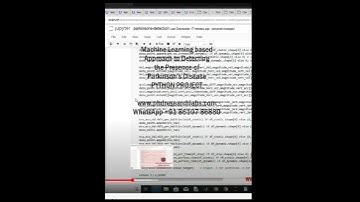 Machine Learning based Approach to Detecting the Presence of Parkinsons Disease PYTHON PROJECT
