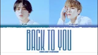 [LYRICS VIDEO] WayV 'KUN & XIAOJUN' - 'BACK TO YOU' ENGLISH VERSION Color Coded [HAN | ROM | ENG]