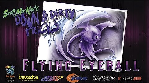 Flying Eyeball Airbrush Tutorial