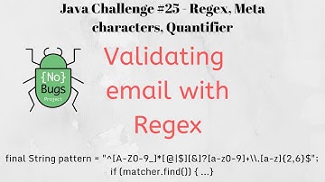 Java Challenges #25 - Regex, Meta characters, Quantifier