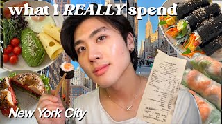 What I SPEND on EATING in a WEEK in NYC *as a 25 year old*