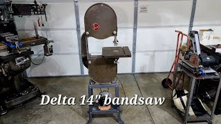 Delta 14' bandsaw tune up and motor swap